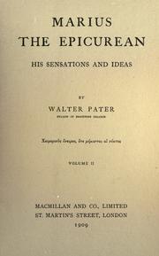 Marius by Walter Pater