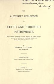 Cover of: The M. Steinert collection of keyed and stringed instruments. by Morris Steinert