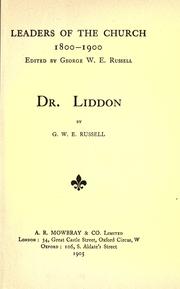 Cover of: Dr. Liddon