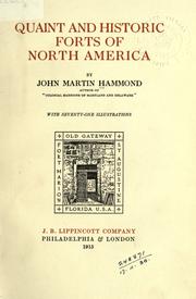 Cover of: Quaint and historic forts of North America by John Martin Hammond