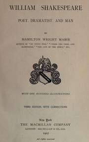 Cover of: William Shakespeare by Hamilton Wright Mabie
