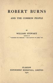 Cover of: Robert Burns and the common people.