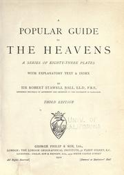 Cover of: A popular guide to the heavens: a series of eighty three plates, with explanatory text and index