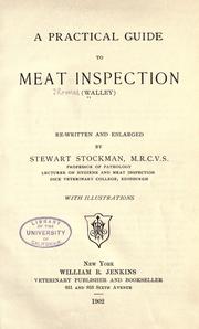 Cover of: A practical guide to meat inspection. by Walley, Thomas