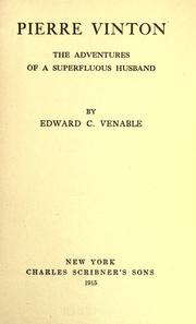 Cover of: Pierre Vinton: the adventures of a superfluous husband