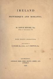 Cover of: Ireland picturesque and romantic by Leitch Ritchie