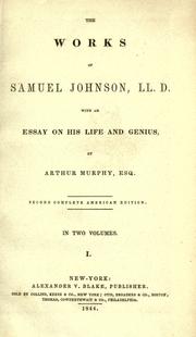 The works of Samuel Johnson, LL.D. by Samuel Johnson