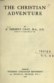 Cover of: The Christian adventure.