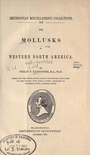 Cover of: The mollusks of western North America. by Carpenter, Philip P., Carpenter, Philip P.