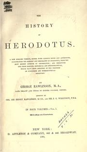 Cover of: History of Herodotus by Herodotus