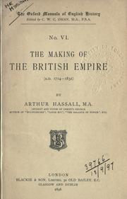Cover of: The making of the British Empire: (A.D. 1714-1832)