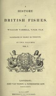 Cover of: A history of British fishes
