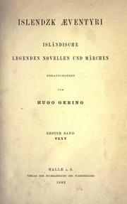 Cover of: Islendzk aeventyri: isländische Legenden, Novellen und Märchen