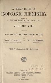 Cover of: The halogens and their allies. by Martin, Geoffrey