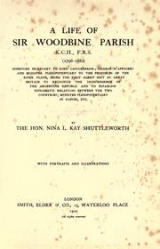 Cover of: A life of Sir Woodbine Parish (1796-1882)