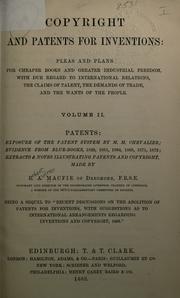 Cover of: Copyright and patents for inventions by Macfie, Robert Andrew