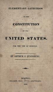 Cover of: Elementary catechism on the Constitution of the United States: for the use of schools