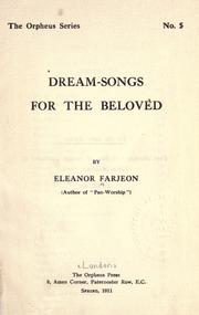 Cover of: Dream-songs for the beloved. by Eleanor Farjeon