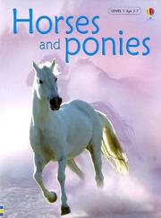 Cover of: Horses And Ponies (Usbourne Beginners, Level 1) by 