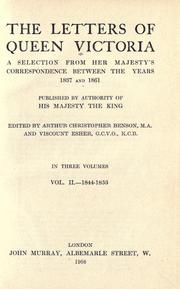 Cover of: Letters of Queen Victoria by Victoria Queen of Great Britain