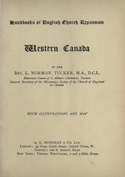 Cover of: Western Canada by L. Norman Tucker