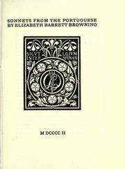 Cover of: Sonnets from the Portuguese by Elizabeth Barrett Browning, Elizabeth Barrett Browning