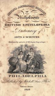 Cover of: American edition of the British encyclopedia, or Dictionary of arts and sciences. by Nicholson, William