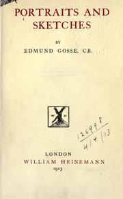 Portraits and sketches by Edmund Gosse