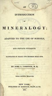 Cover of: An introduction to mineralogy by J. L. Comstock, J. L. Comstock