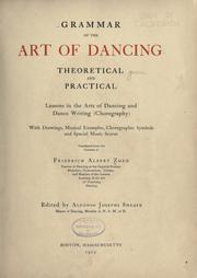 Cover of: Grammar of the art of dancing, theoretical and practical by Friedrich Albert Zorn