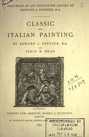 Cover of: Classic and Italian painting