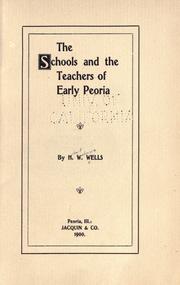 Cover of: The schools and the teachers of early Peoria