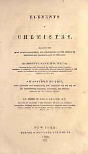Elements of chemistry by Kane, Robert