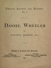 Cover of: Daniel Wheeler