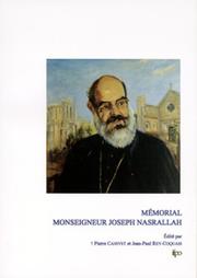 Cover of: Mémorial monseigneur Joseph Nasrallah