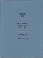 Cover of: Obituaries 2002, Clinton, Franklin & Essex County, New York