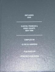 Cover of: Obituaries, 2005: Clinton, Franklin & Essex County, New York