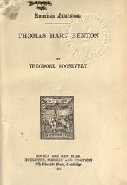 Cover of: Thomas Hart Benton. by Theodore Roosevelt