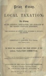 Local taxation by Christian F. Gardner