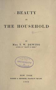 Cover of: Beauty in the household