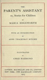 Cover of: The parent's assistant by Maria Edgeworth