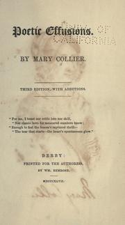 Cover of: Poetic effusions by Mary Collier