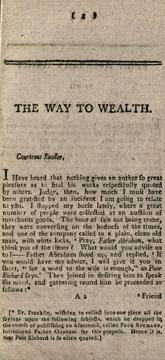Cover of: The way to wealth by Benjamin Franklin