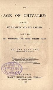 Cover of: The age of chivalry. by Thomas Bulfinch