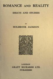 Cover of: Romance and reality by Holbrook Jackson