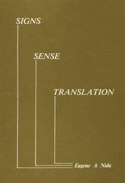 Cover of: Signs, sense, translation