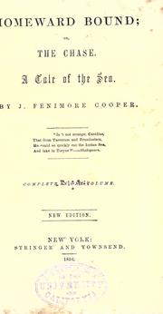 Cover of: Homeward bound by James Fenimore Cooper