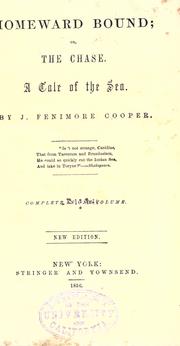 Cover of: Homeward bound by James Fenimore Cooper, James Fenimore Cooper