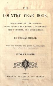Cover of: The country year book by Thomas Miller