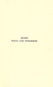 Cover of: Brazil today and tomorrow by Elliott, L. E.